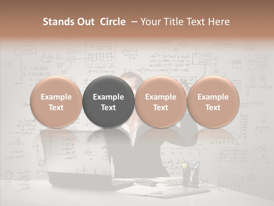 Female Closeup Close Up PowerPoint Template