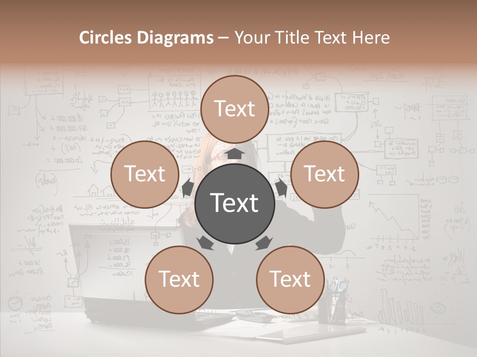 Female Closeup Close Up PowerPoint Template