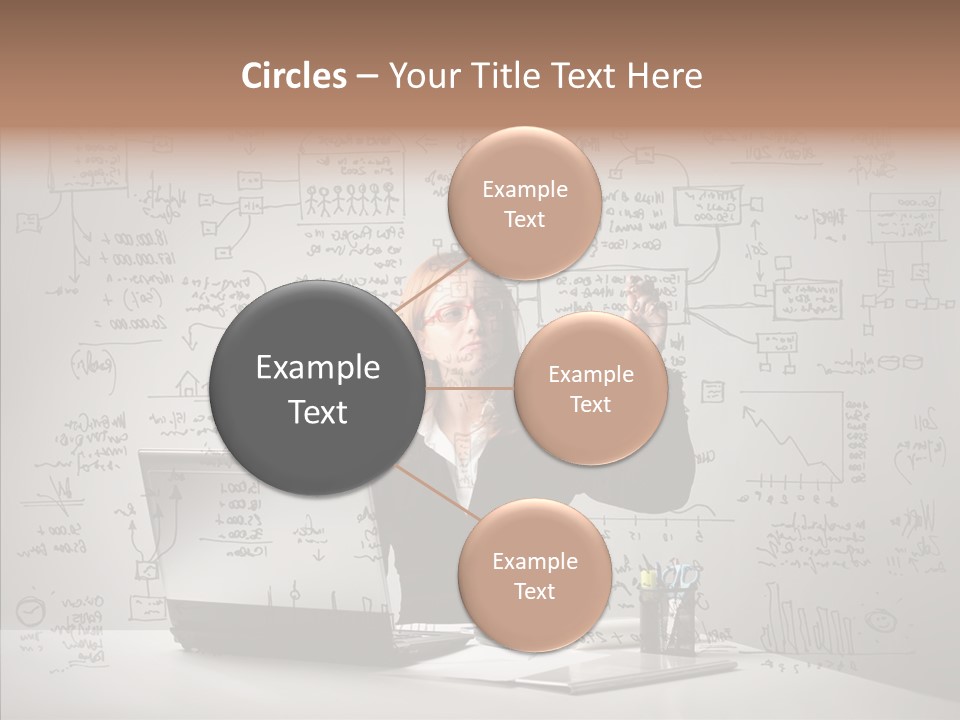 Female Closeup Close Up PowerPoint Template