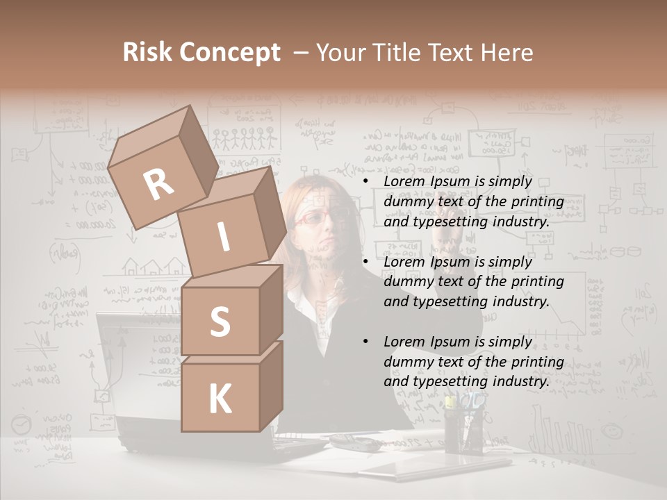 Female Closeup Close Up PowerPoint Template