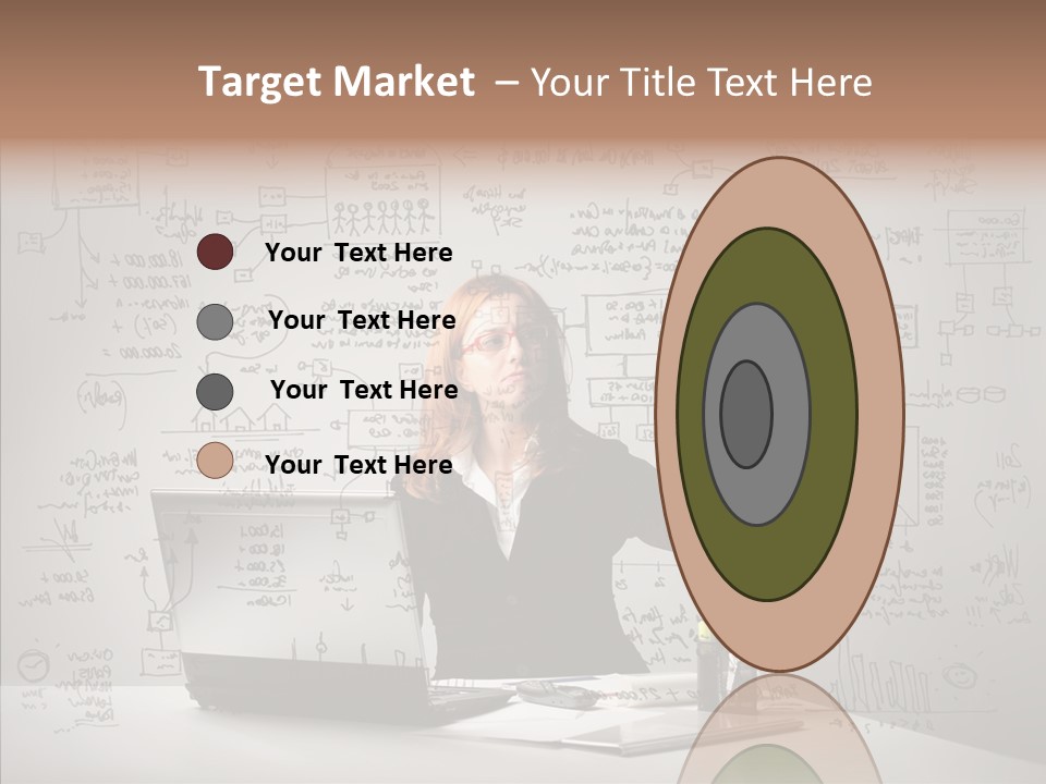 Female Closeup Close Up PowerPoint Template