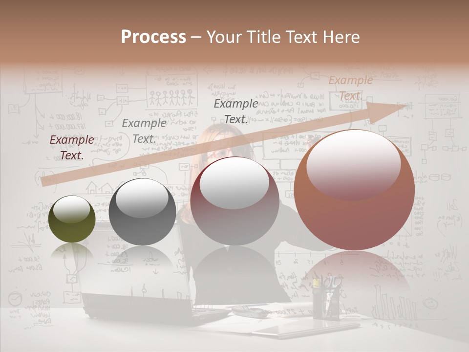 Female Closeup Close Up PowerPoint Template