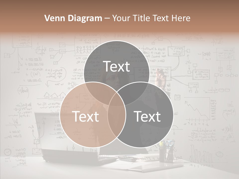 Female Closeup Close Up PowerPoint Template