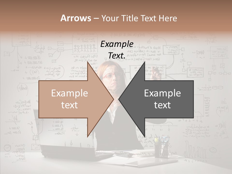 Female Closeup Close Up PowerPoint Template