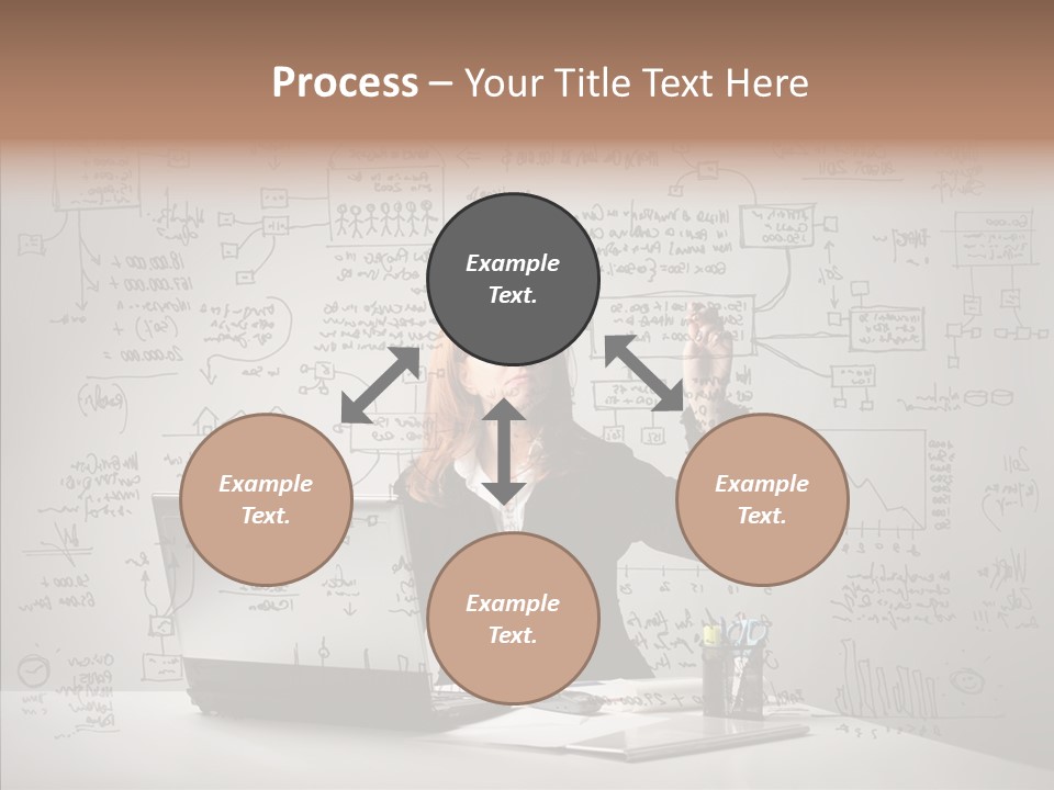Female Closeup Close Up PowerPoint Template