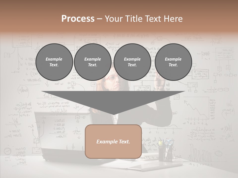 Female Closeup Close Up PowerPoint Template