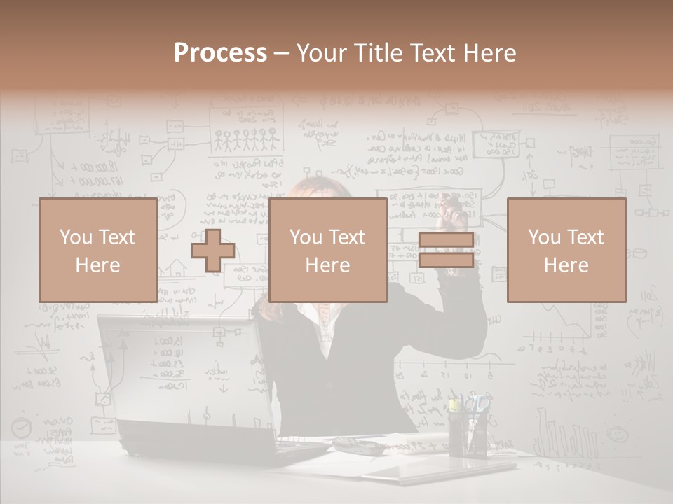 Female Closeup Close Up PowerPoint Template