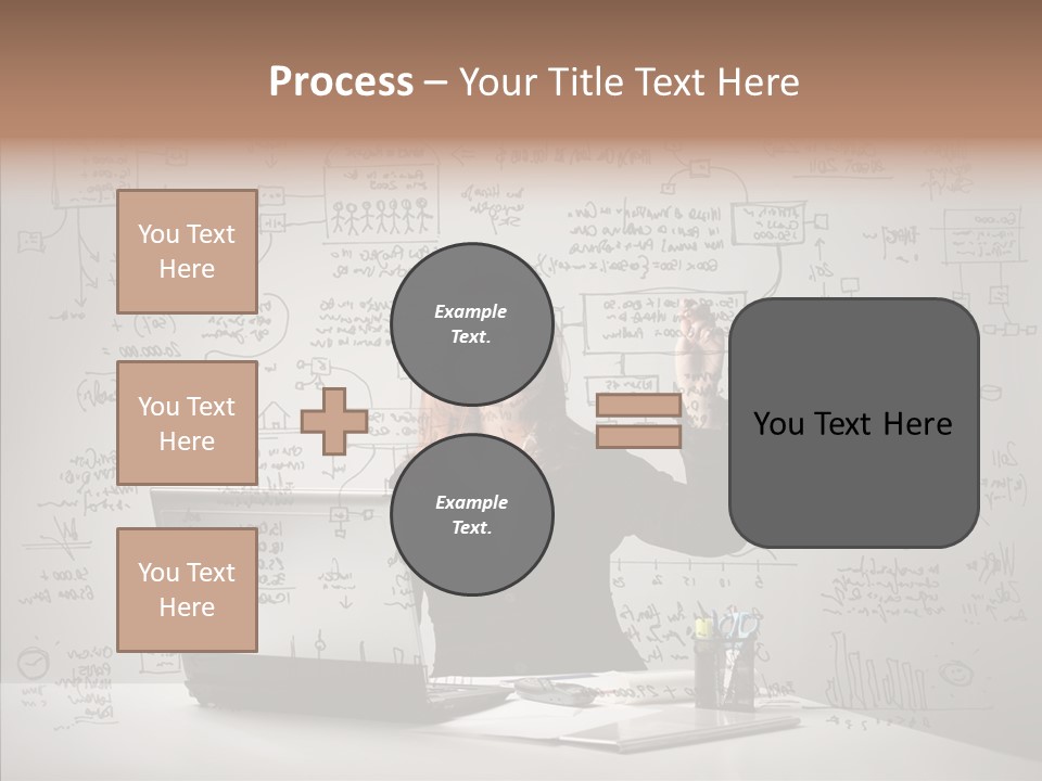 Female Closeup Close Up PowerPoint Template