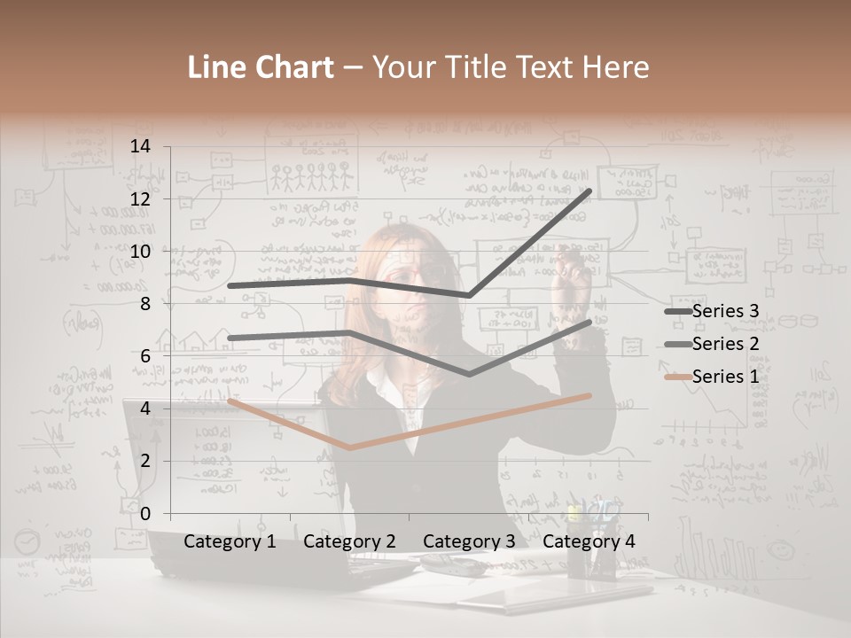 Female Closeup Close Up PowerPoint Template
