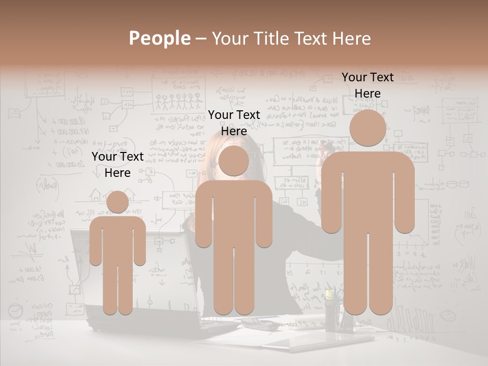 Female Closeup Close Up PowerPoint Template