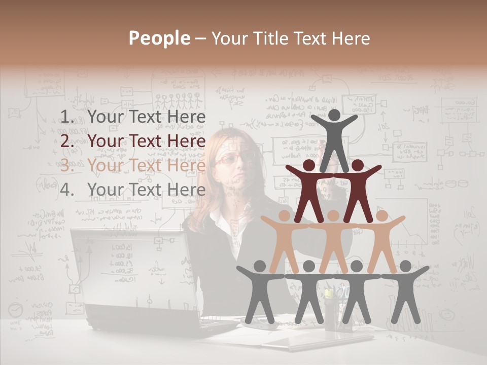 Female Closeup Close Up PowerPoint Template