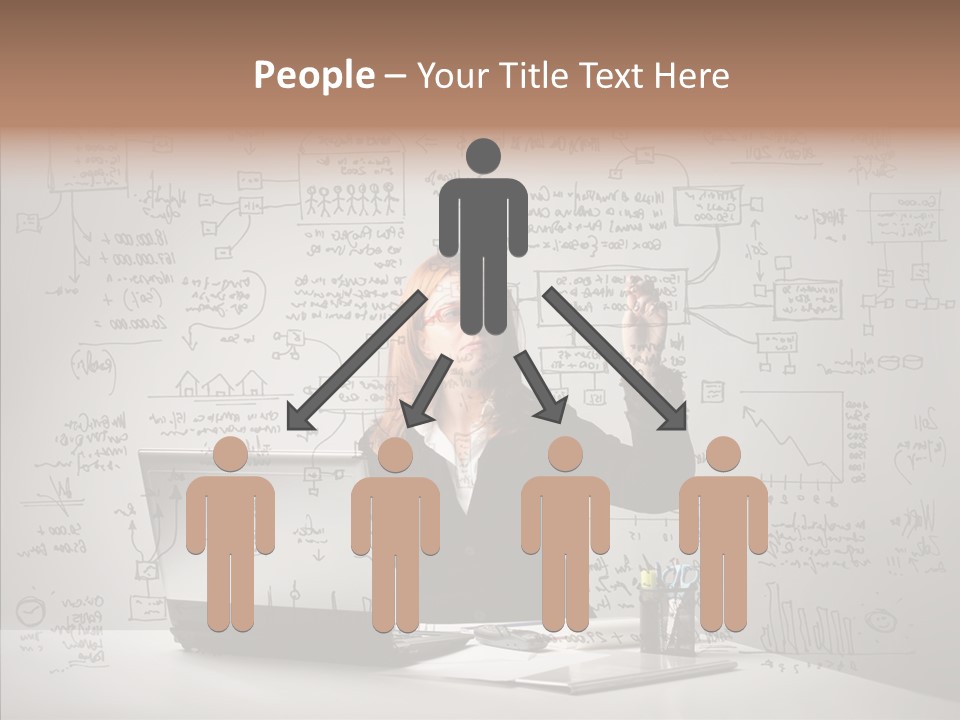 Female Closeup Close Up PowerPoint Template