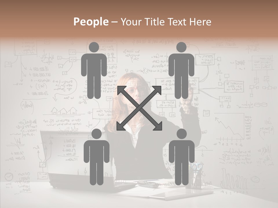 Female Closeup Close Up PowerPoint Template