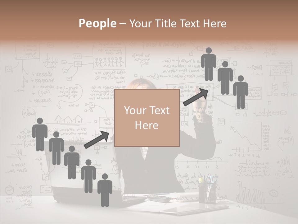 Female Closeup Close Up PowerPoint Template