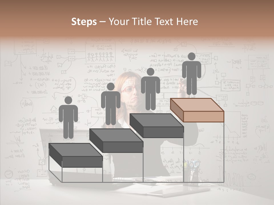 Female Closeup Close Up PowerPoint Template