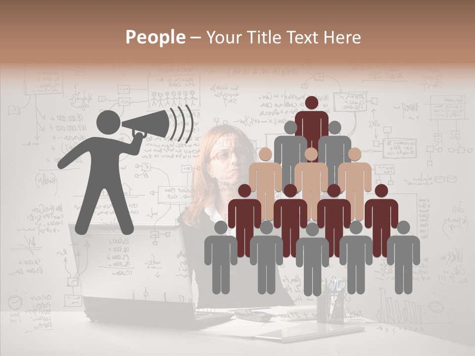 Female Closeup Close Up PowerPoint Template