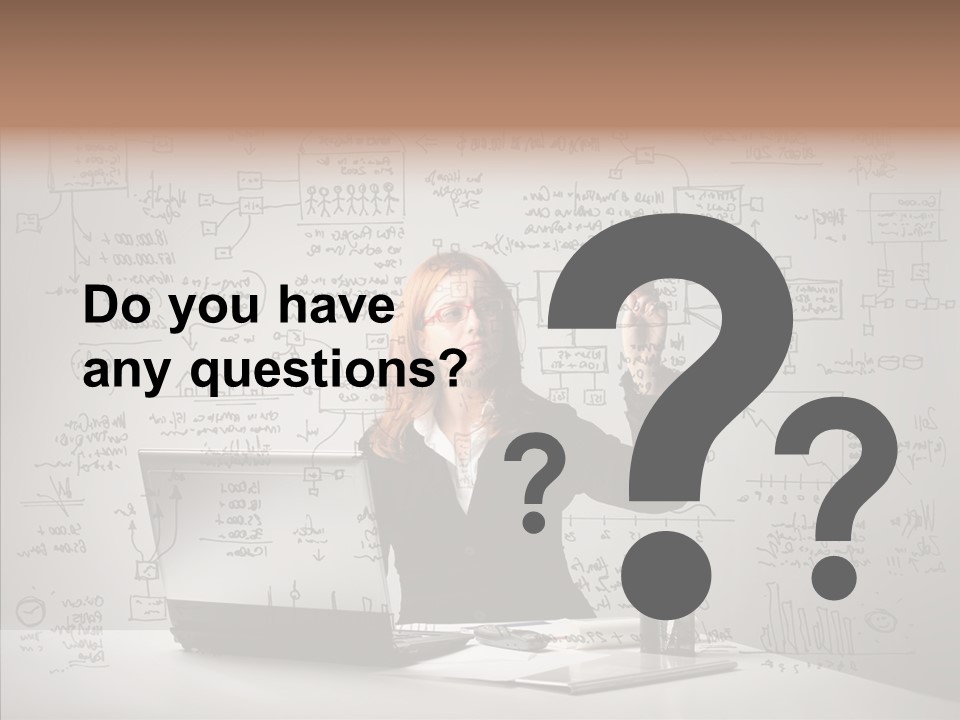 Female Closeup Close Up PowerPoint Template