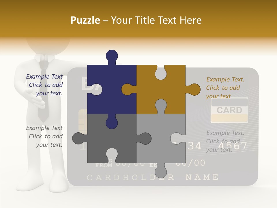 Elderly Caregiver Holding Hands PowerPoint Template