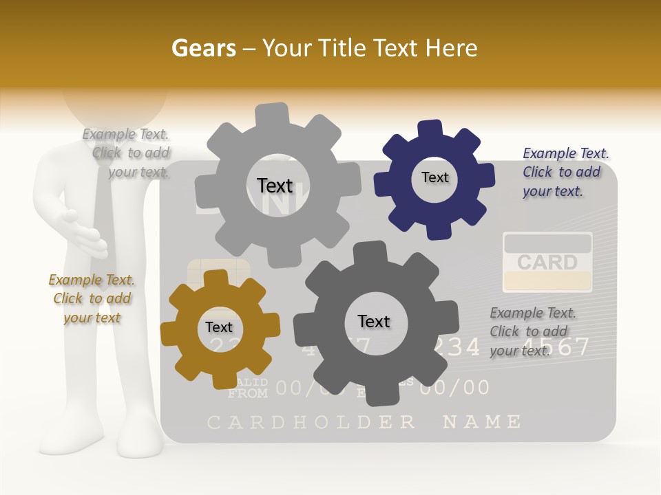 Elderly Caregiver Holding Hands PowerPoint Template