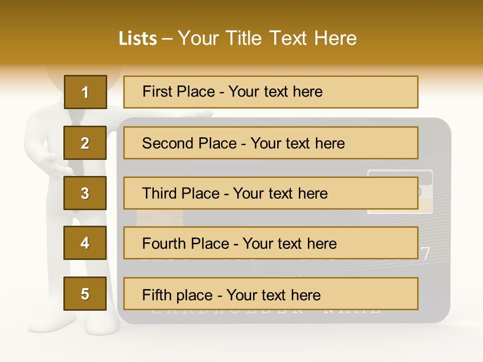 Elderly Caregiver Holding Hands PowerPoint Template