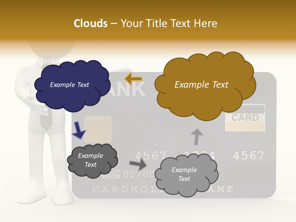Elderly Caregiver Holding Hands PowerPoint Template