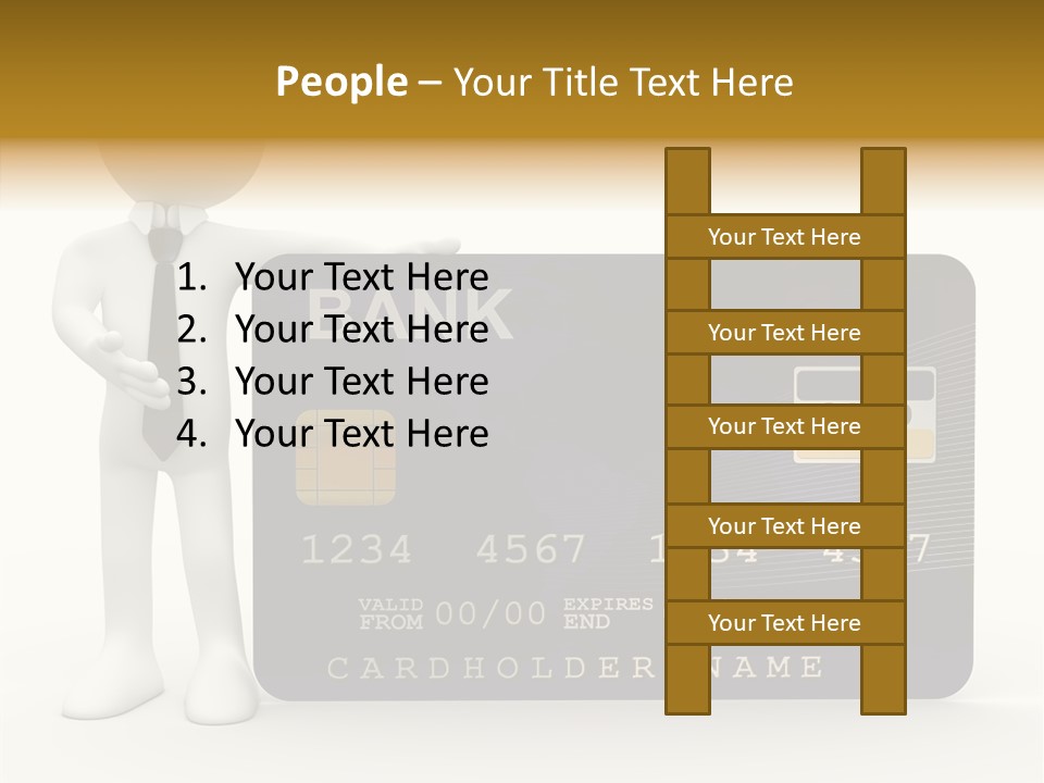 Elderly Caregiver Holding Hands PowerPoint Template