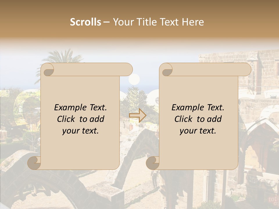 Hand Elder Two PowerPoint Template