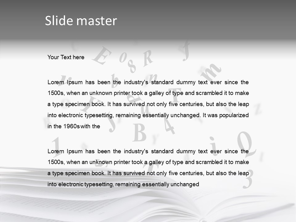 Elderly White Old PowerPoint Template