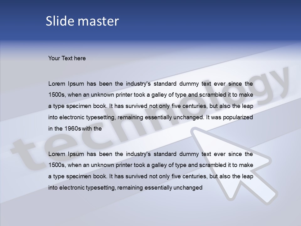 Helping Hand Finger Senior PowerPoint Template