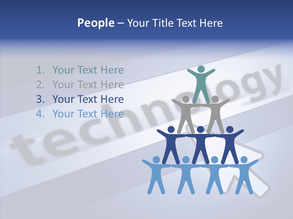 Helping Hand Finger Senior PowerPoint Template