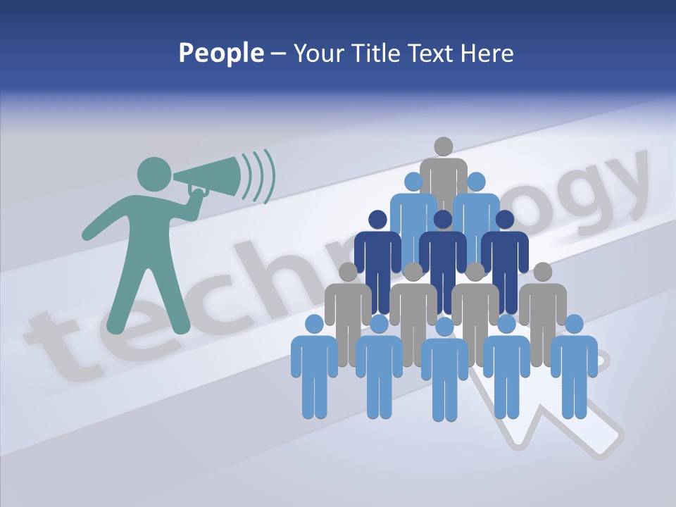 Helping Hand Finger Senior PowerPoint Template