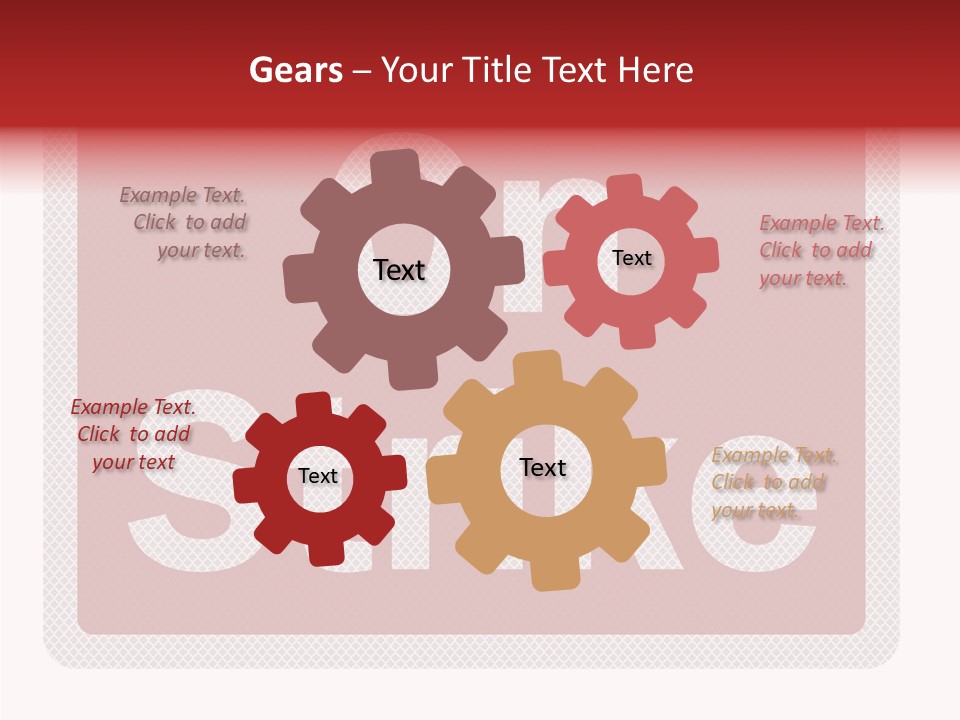 Elderly Grandmother White Background PowerPoint Template