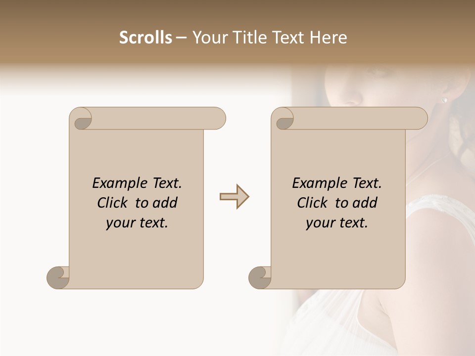 Helping Hand Grandmother Finger PowerPoint Template
