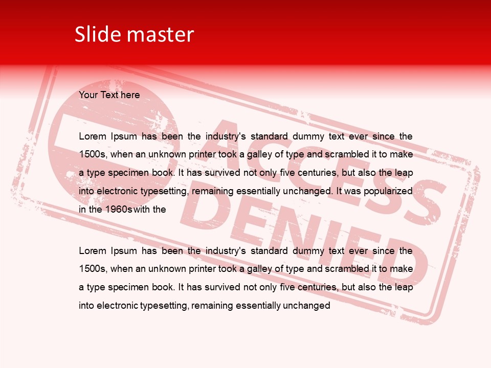 White Grandmother Holding Hands PowerPoint Template