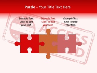 White Grandmother Holding Hands PowerPoint Template