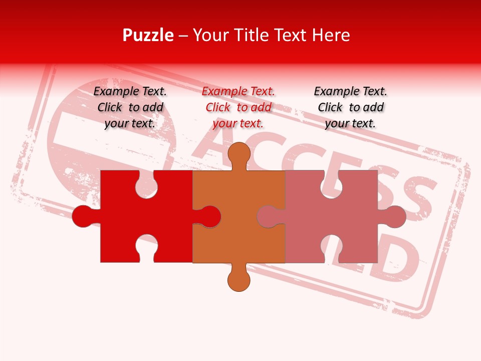 White Grandmother Holding Hands PowerPoint Template