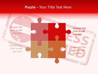 White Grandmother Holding Hands PowerPoint Template