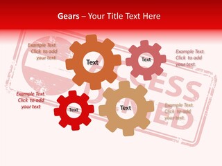 White Grandmother Holding Hands PowerPoint Template