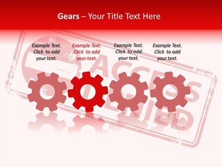 White Grandmother Holding Hands PowerPoint Template