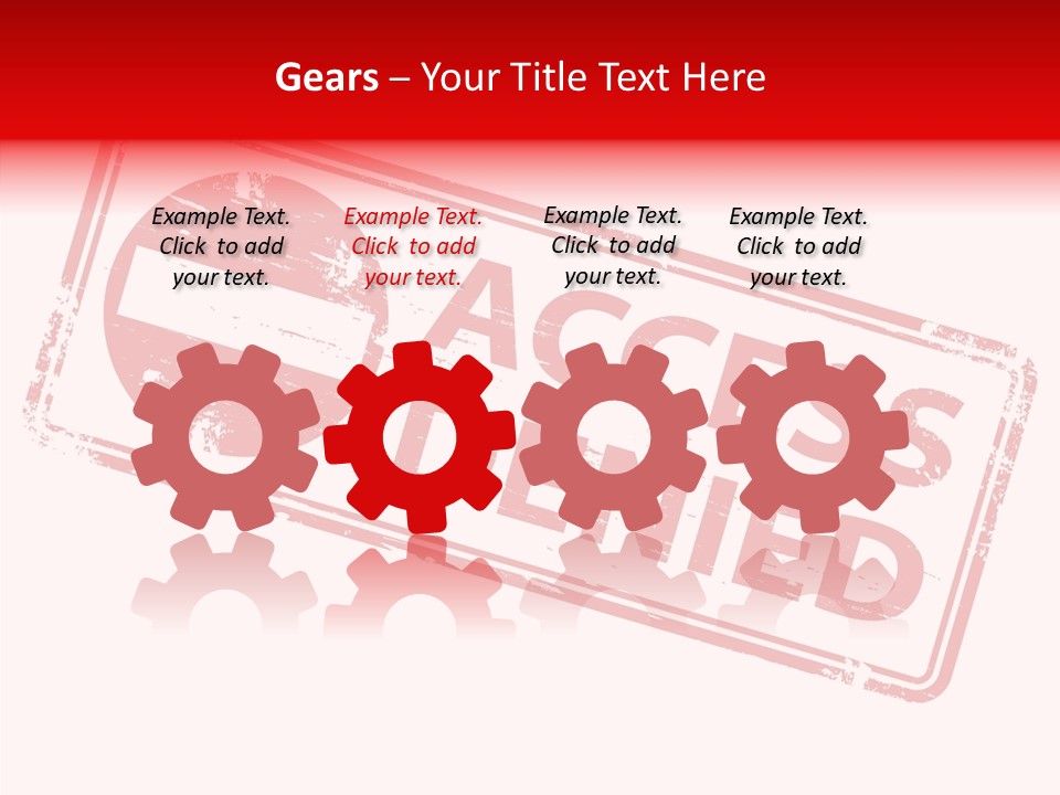 White Grandmother Holding Hands PowerPoint Template