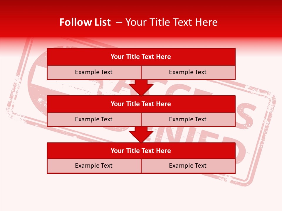 White Grandmother Holding Hands PowerPoint Template