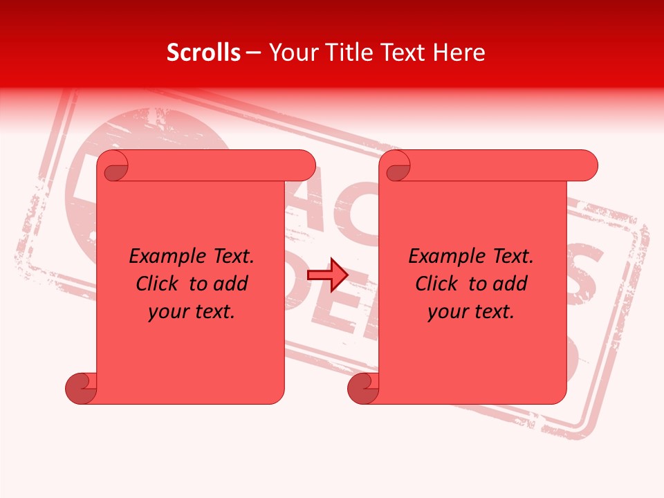 White Grandmother Holding Hands PowerPoint Template