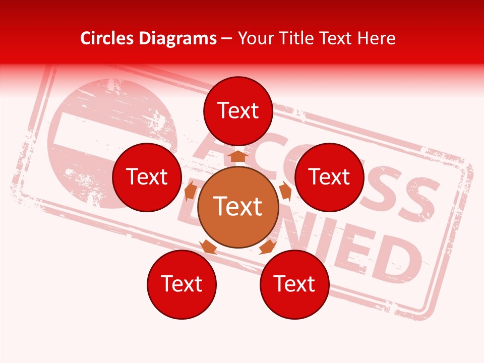 White Grandmother Holding Hands PowerPoint Template