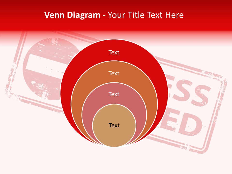 White Grandmother Holding Hands PowerPoint Template