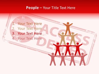 White Grandmother Holding Hands PowerPoint Template