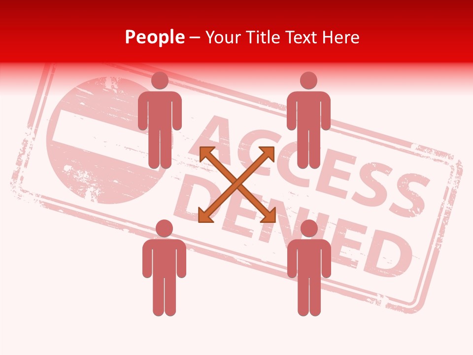 White Grandmother Holding Hands PowerPoint Template