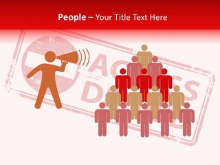 White Grandmother Holding Hands PowerPoint Template