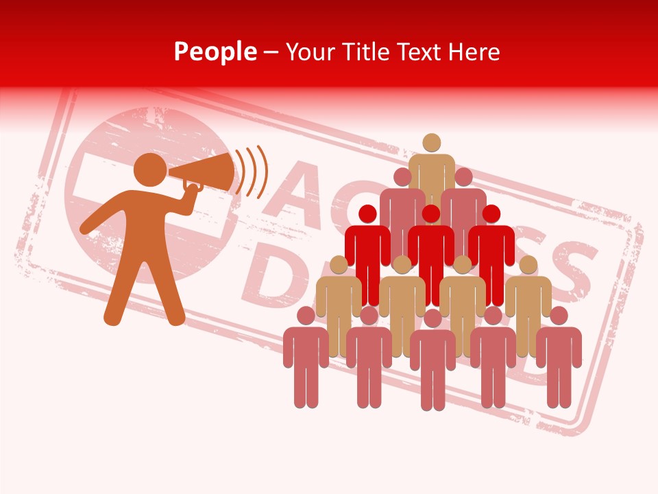 White Grandmother Holding Hands PowerPoint Template