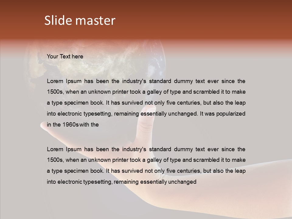 Old Finger Senior PowerPoint Template