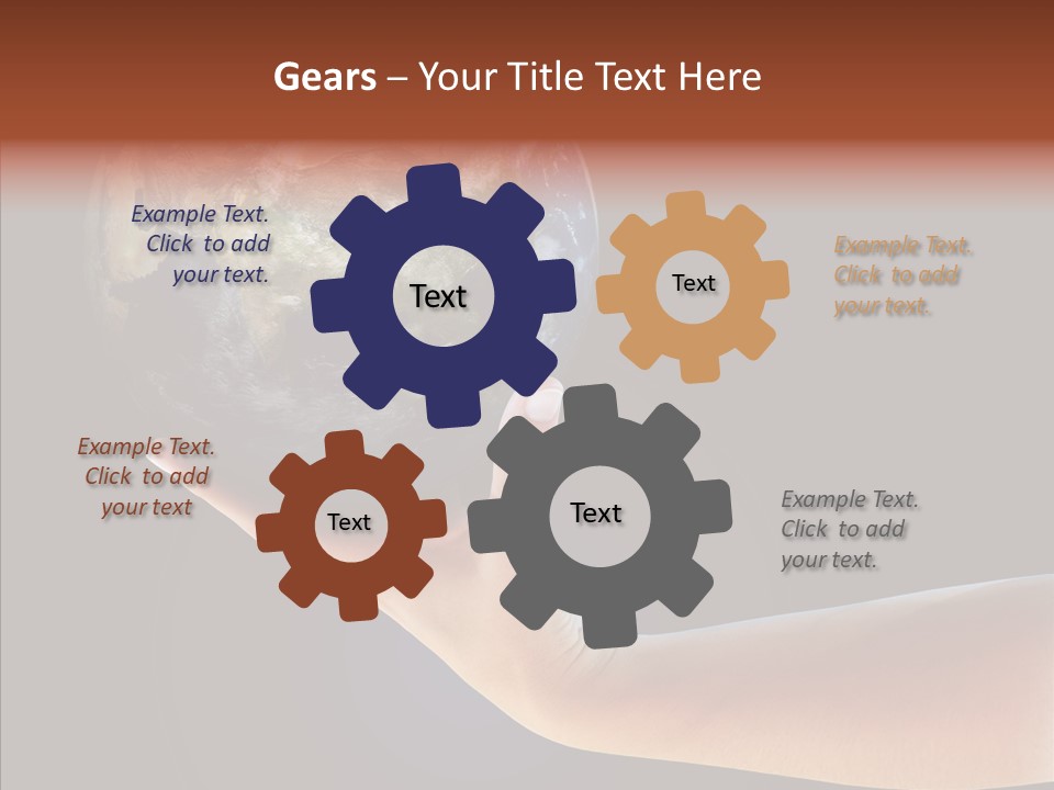 Old Finger Senior PowerPoint Template